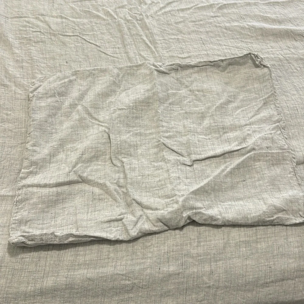 West Elm linen Gray Duvet Set